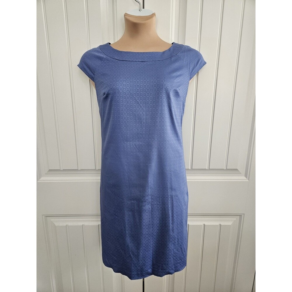 Ann Taylor NWT Periwinkle Dress Geometric Lined Size 12